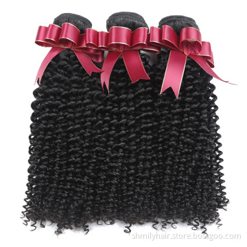 10A Virgin Hair Bundles Can Be Dyed And Bleached Human Hair Bundles With Lace Frontals Deep Wave Hair Bundles With Lace Frontals